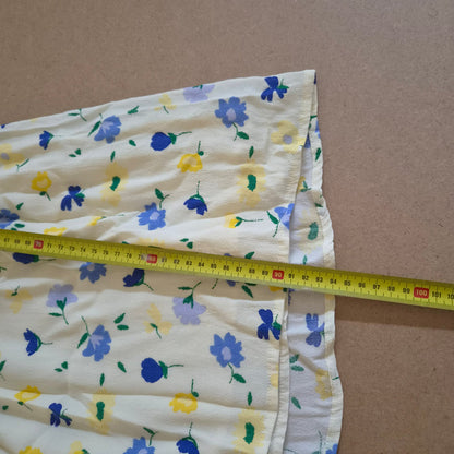 Robe SORA Fleurie Crème — Col V Croisé Taille Élastiquée — 38 — 100% Viscose — Très bon état