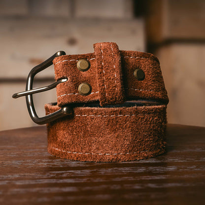 Rough Canyon Bison Leather Belt