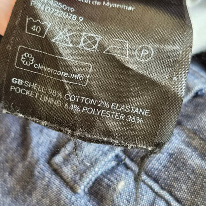 Short Bermuda Chambray H&M Slim Fit — Taille 52 EUR- FR 44/46 — Très bon état