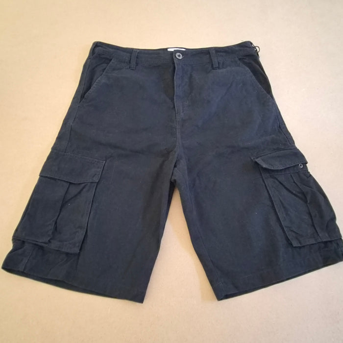 Short Cargo Baggy Noir "Pro 5 Los Angeles" – Heavyweight Streetwear – Taille 38 US 48FR
