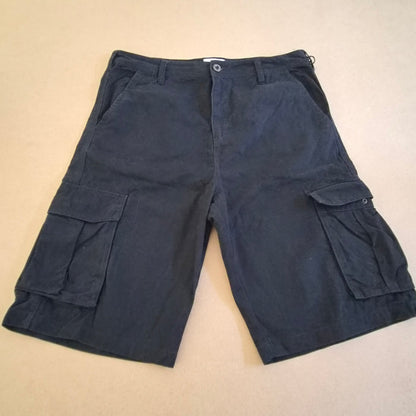 Short Cargo Baggy Noir "Pro 5 Los Angeles" – Heavyweight Streetwear – Taille 38 US 48FR