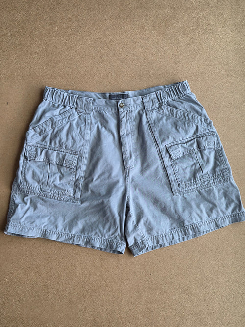 Short cargo Croft & Barrow bleu gris - vue de face