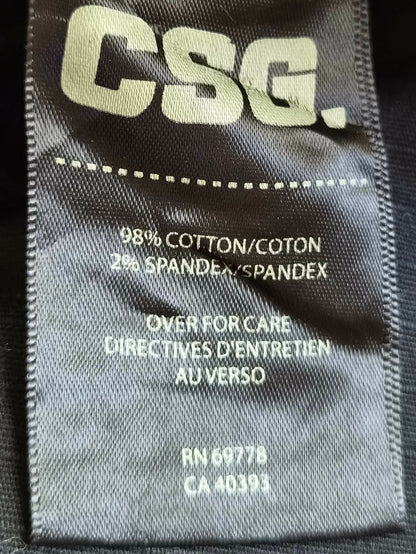 Short Cargo CSG. Noir Anthracite — 98% Coton 2% Spandex — Taille 34 US / 44 FR — Très bon état