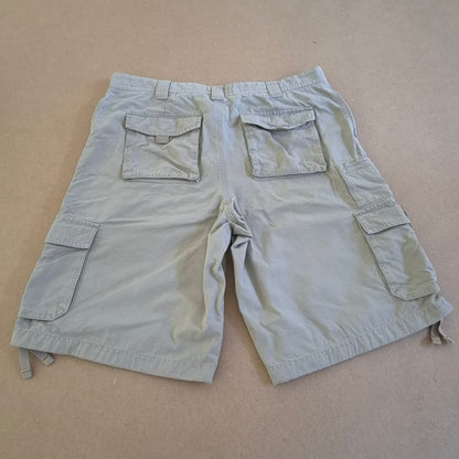 Short Cargo Ripstop Vert Sauge "Eddie Bauer" – Style Gorpcore / Outdoor – Taille US 36 (XL)