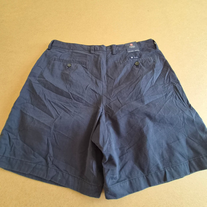 Short Chino Chaps Pleat Front Bleu Marine — Waist 36 FR 46 — NEUF AVEC ÉTIQUETTE