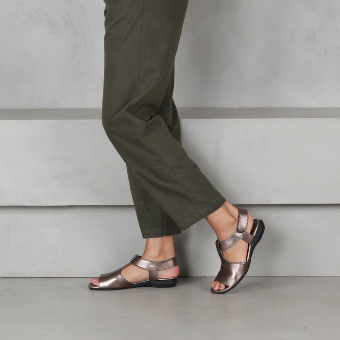 Factory Shop Slingback Sandal in Lead - 12554 - close up.