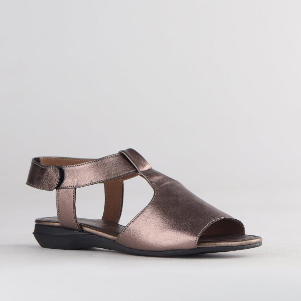 Factory Shop Slingback Sandal in Lead - 12554 - side angle.