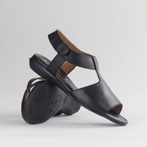 Factory Shop Shoes Froggie Women's Slingback Sandal in Black - 12554