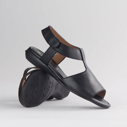 Factory Shop Shoes Froggie Women's Slingback Sandal in Black - 12554