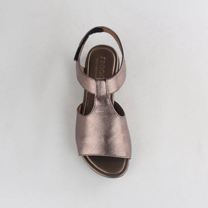 Factory Shop Slingback Sandal in Lead - 12554 - top angle.