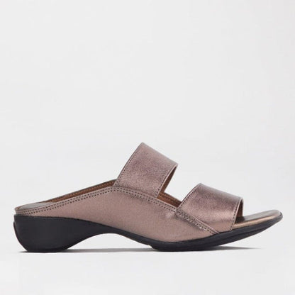 Froggie Slip-on Mule Sandal in Lead Pearl- 12317 - single side.