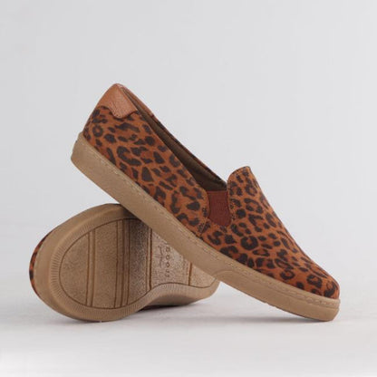 Froggie Slip-on Sneaker with Removable Footbed in Tan Multi - 12750 - pair.