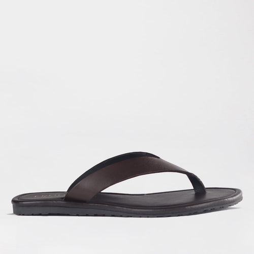 Froggie Shoes Sandals Froggie Women's Slip Slop Sandal-Brown Leather - 13001