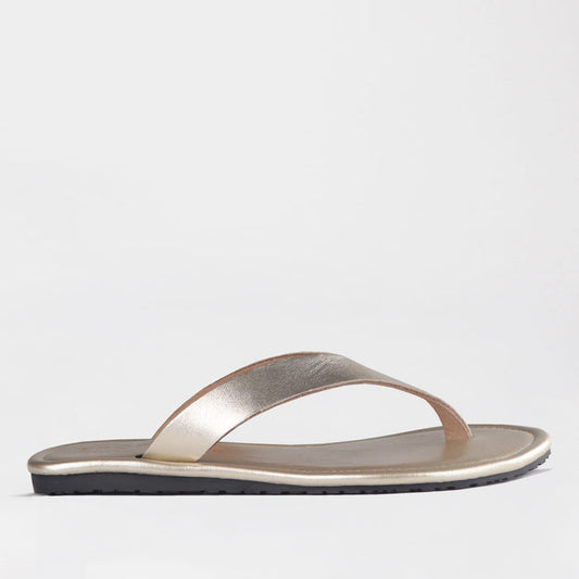 Froggie Shoes Sandals Froggie Women's Slip Slop Sandal -Gold Leather -13001