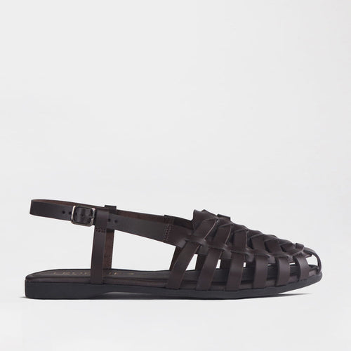 Froggie Shoes Shoes 4 / Brown / 13137 Strappy Fisherman Sandal