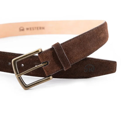 Suede Belt - Chocolate