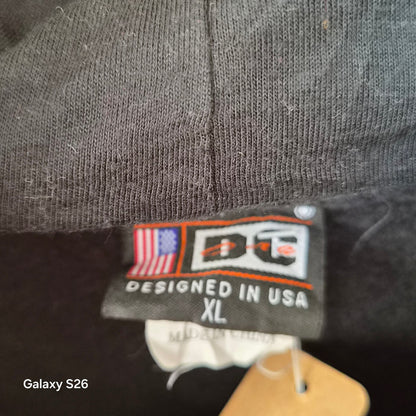 Sweat vintage Washington DC noir zippé taille XL