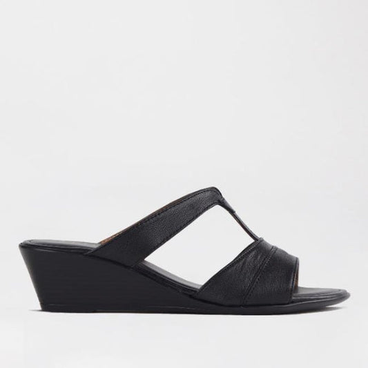 Froggie Double-band Wedge in Black - 11621 - single side.