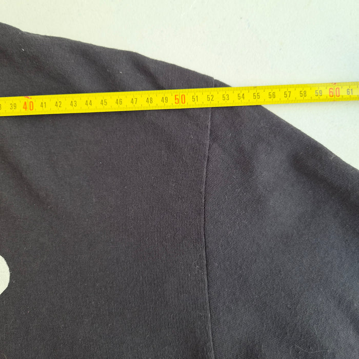 T-shirt Delta Apparel chat Père Noël noir taille L