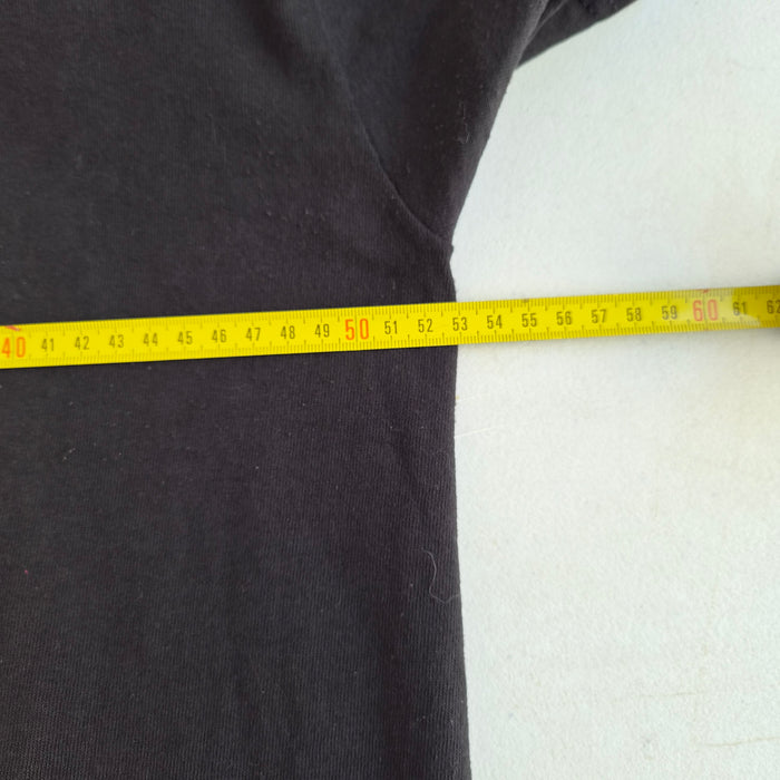 T-shirt Delta Apparel chat Père Noël noir taille L