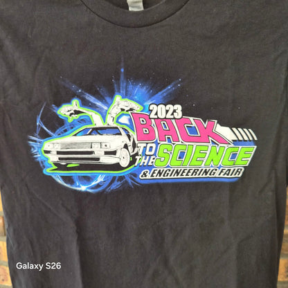 T-shirt Gildan Back to the Science noir taille S