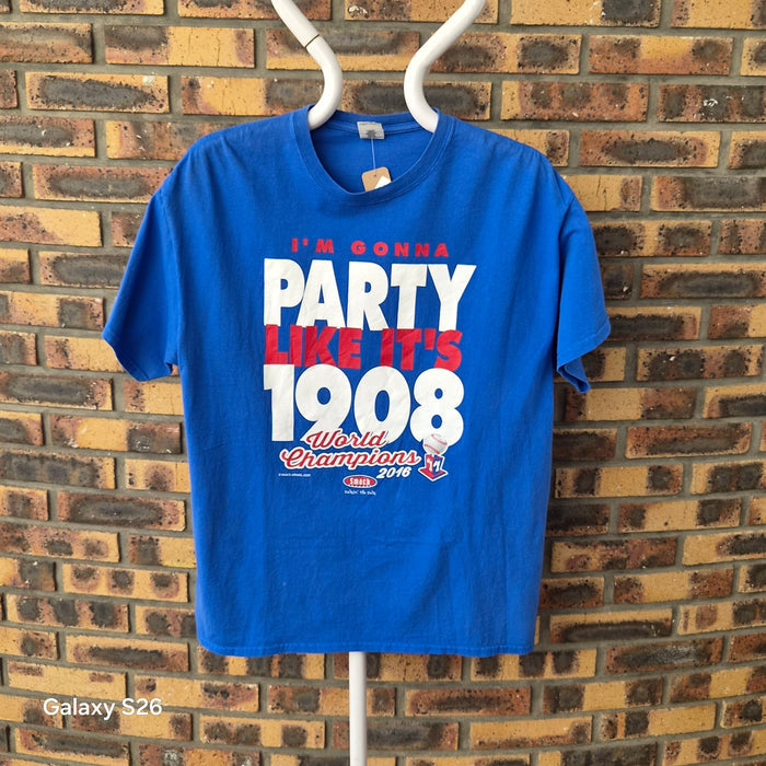 T-shirt Gildan Chicago World Champions 2016 bleu – XL