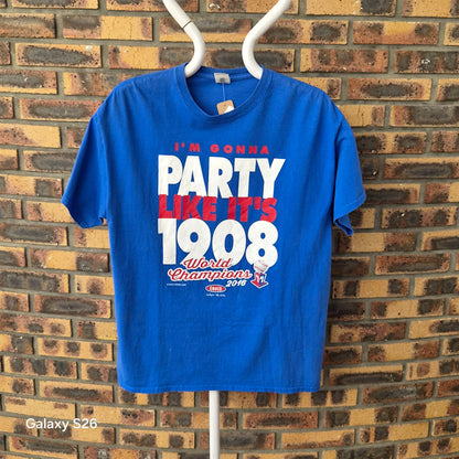 T-shirt Gildan Chicago World Champions 2016 bleu – XL