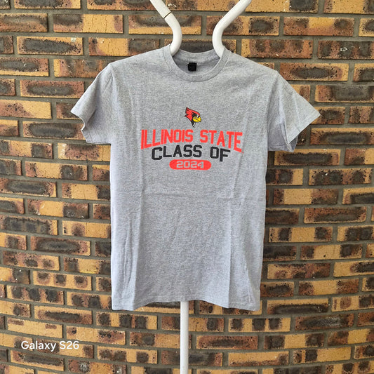 T-shirt Gildan Illinois State University Class of 2024 gris S