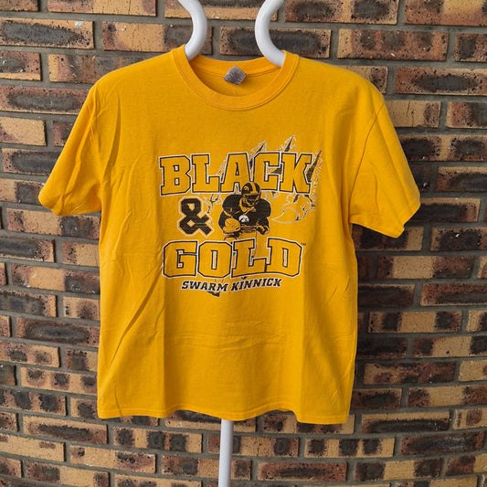 T-shirt Gildan Iowa Hawkeyes Black & Gold jaune – L
