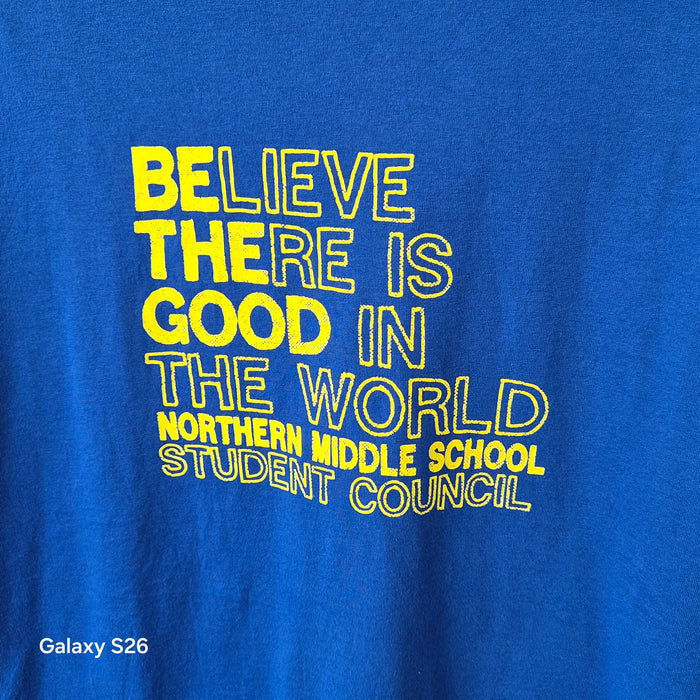 T-shirt Gildan Northern Middle School Student Council bleu XL