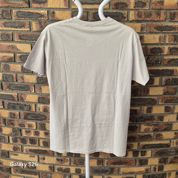 T-shirt Gildan Papa Grandfather moto beige taille L