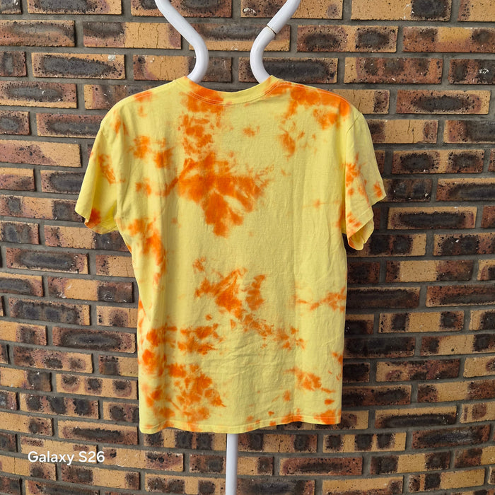 T-shirt Gildan tie-dye 89Q Hope Is Here jaune orange taille L