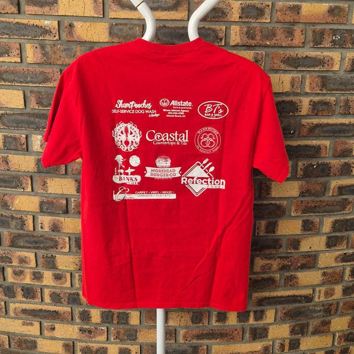 T-shirt Gildan West Carteret Softball rouge – L