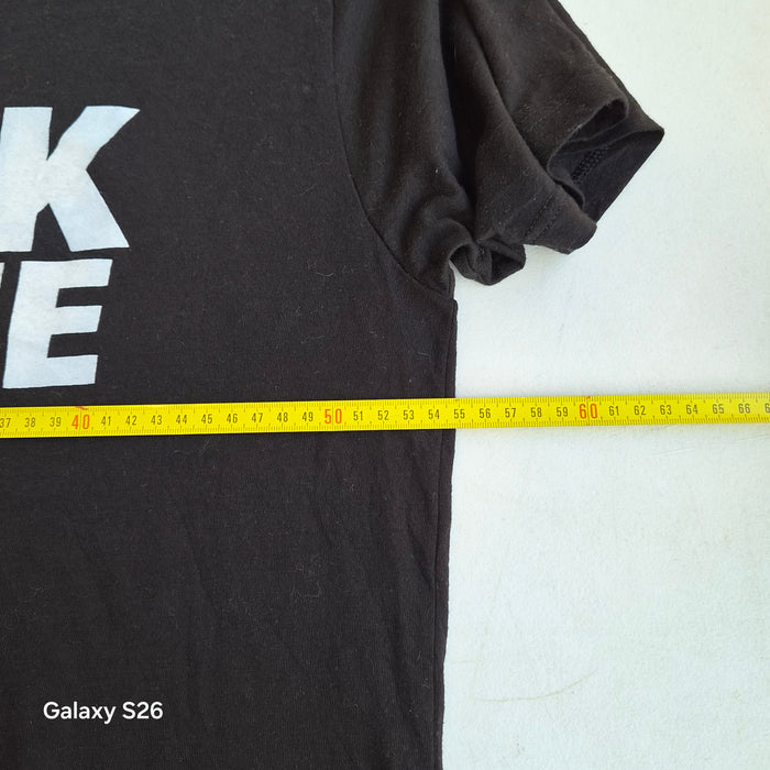 T-shirt I Walk The Line noir taille L