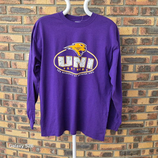 T-shirt manches longues Gildan UNI Panthers Iowa violet XL