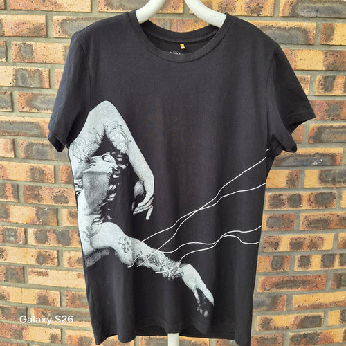 T-shirt noir Tee Library graphique tatouage femme taille S