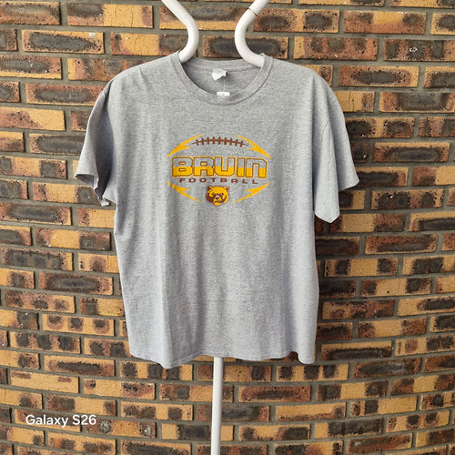 T-shirt Port & Company Bruin Football gris taille XL