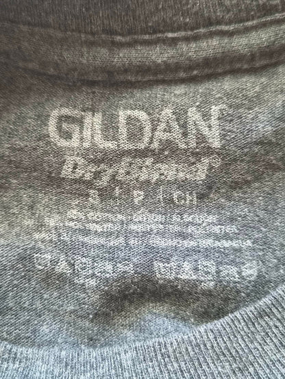 T-shirt Rockford Rams Softball — Gildan DryBlend — S — Gris Anthracite — Très bon état