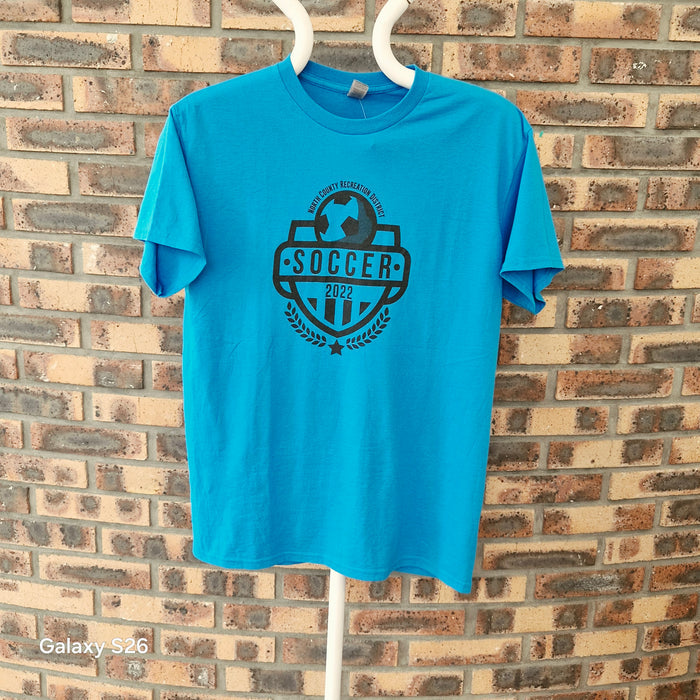 T-shirt Coach Soccer 2022 Gildan bleu – Taille M