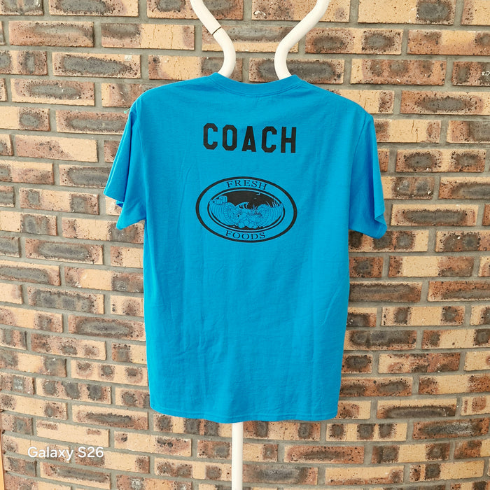 T-shirt Coach Soccer 2022 Gildan bleu – Taille M