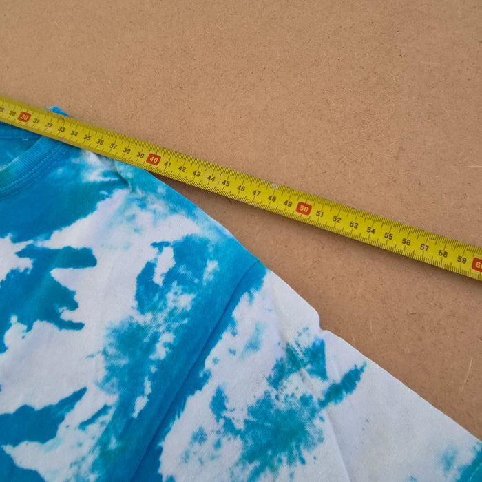 T-Shirt Tie-Dye Bleu et Vert GILDAN – Taille M