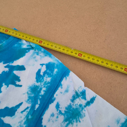 T-Shirt Tie-Dye Bleu et Vert GILDAN – Taille M