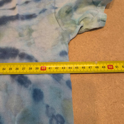 T-Shirt Tie-Dye Spirale Bleu & Pastel GILDAN – Taille S