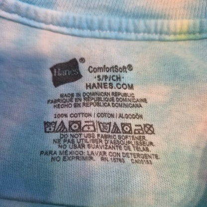 T-shirt Tie-Dye Spirale Pastel Hanes — Taille S