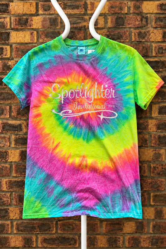 T-shirt Tie-Dye Vintage Colortone - Spotlighter Invitational 2019 - Multicolore - S
