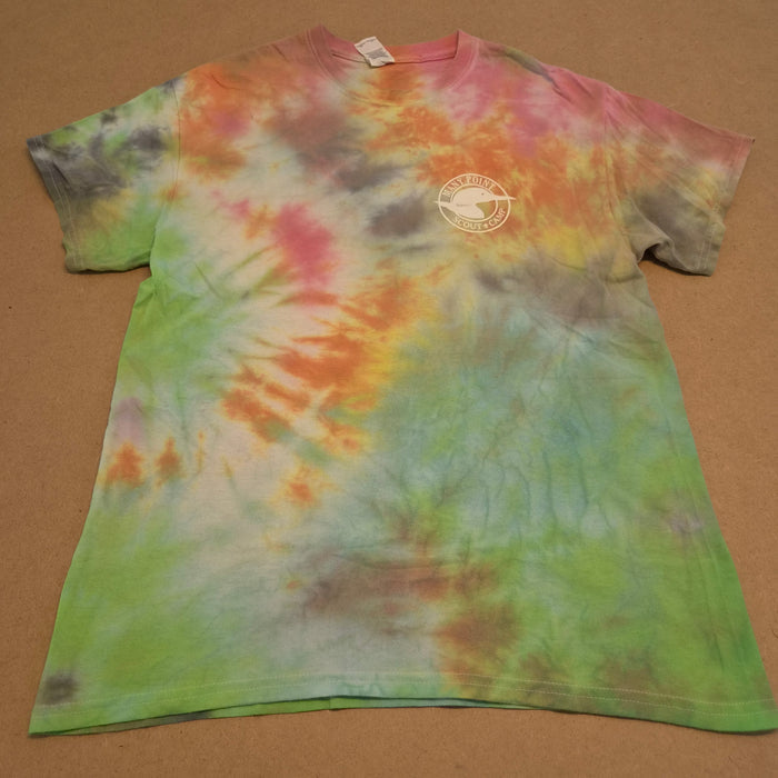 T-Shirt Tie-Dye Vintage "Many Point Scout Camp" GILDAN – Taille M