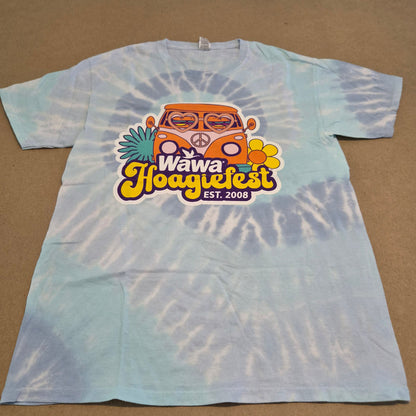 T-Shirt Tie-Dye Vintage "Wawa Hoagiefest" FRUIT OF THE LOOM – Taille M