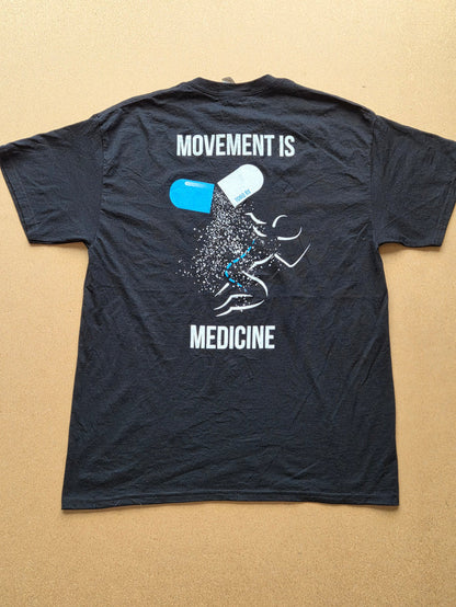 T-shirt vintage Gildan - face arrière Movement is Medicine