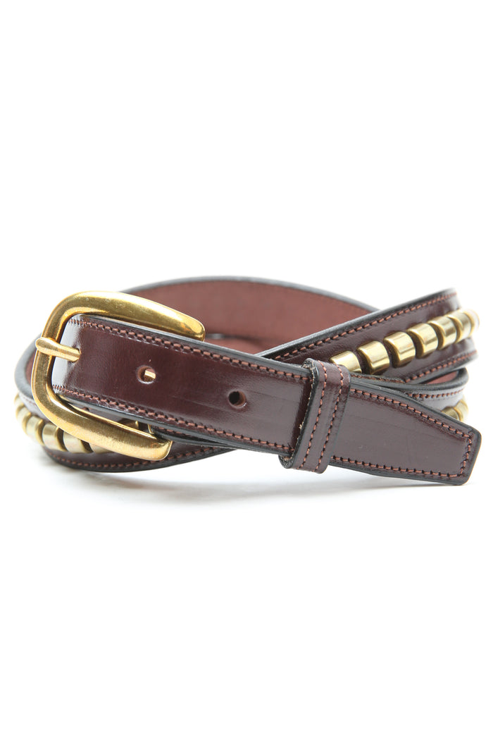 Tory Leather 1" CLINCHER BELT - HAVANA (2379)