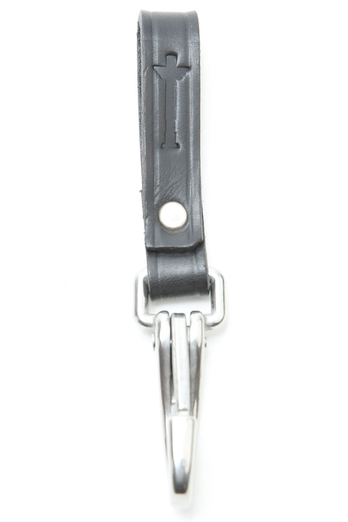 Totem Brand Co. Leather Belt Loop w/ Hook Clip - Black